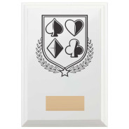 Cards & Poker Reward Plaque In Arctic White