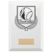 Rounders Reward Plaque In Arctic White