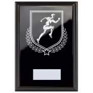 Male Running Reward Plaque In Epic Black