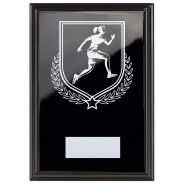 Female Running Reward Plaque In Epic Black