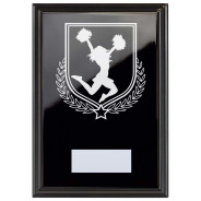 Cheerleading Reward Plaque In Epic Black