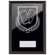 Dominoes Reward Plaque In Epic Black