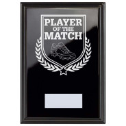 Football Player of the Match Reward Plaque In Epic Black