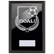 Football Goal Reward Plaque In Epic Black