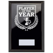 Football Player of the Year Reward Plaque In Epic Black