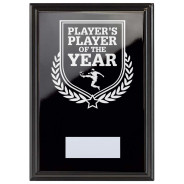 Football Player's Player of the Year Reward Plaque In Epic Black