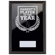 Football Parent's Player of the Year Reward Plaque In Epic Black