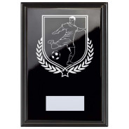 Football Reward Plaque In Epic Black
