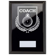 Coach Reward Plaque In Epic Black