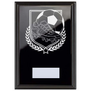 Football & Boot Reward Plaque In Epic Black