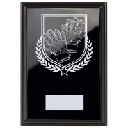 Football Gloves Reward Plaque In Epic Black