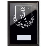 Golf Reward Plaque In Epic Black