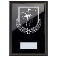 Golf Reward Plaque In Epic Black
