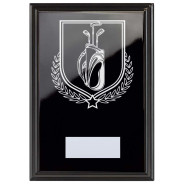 Golf Reward Plaque In Epic Black
