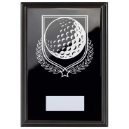 Golf Reward Plaque In Epic Black