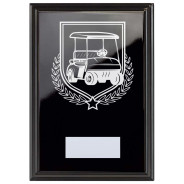 Golf Buggy Reward Plaque In Epic Black