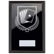 Cards & Poker Reward Plaque In Epic Black
