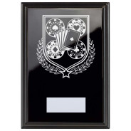 Cards & Poker Reward Plaque In Epic Black