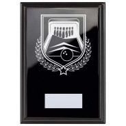 Ten Pin Bowling Reward Plaque In Epic Black