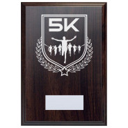 5K Run Reward Deep Mahogany Plaque