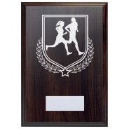 Running Reward Deep Mahogany Plaque