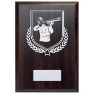Clay Pigeon Reward Deep Mahogany Plaque