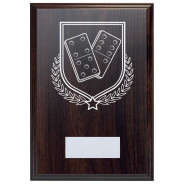 Dominoes Reward Deep Mahogany Plaque