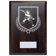 Fencing Reward Deep Mahogany Plaque