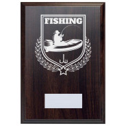 Fishing Reward Deep Mahogany Plaque