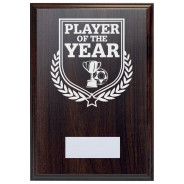 Football Player of the Year Reward Deep Mahogany Plaque