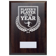 Football Player's Player of the Year Reward Deep Mahogany Plaque
