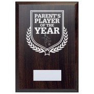 Football Parent's Player of the Year Reward Deep Mahogany Plaque