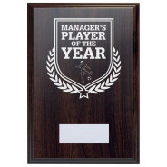 Football Manager's Player of the Year Reward Deep Mahogany Plaque