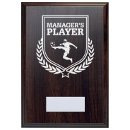 Football Manager's Player Reward Deep Mahogany Plaque