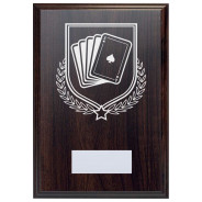 Cards & Poker Reward Deep Mahogany Plaque