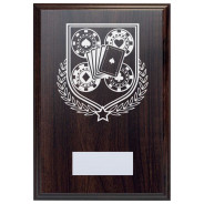 Cards & Poker Reward Deep Mahogany Plaque