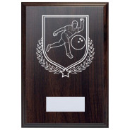 Ten Pin Bowling Reward Deep Mahogany Plaque