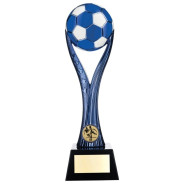 Two Tone Football Ball on Stand Bright Bronze Black