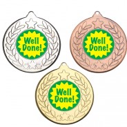 Well Done Stars and Wreath Medals
