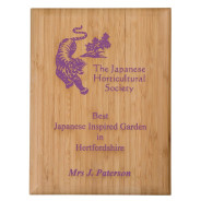 Coloured Bamboo Solid Plaque
