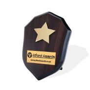 Walnut Shield with Star