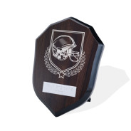 UV Colour Printed American Football Walnut Shield