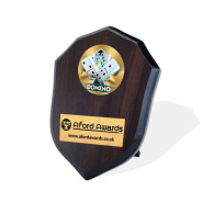 Dominoes Walnut Shield