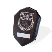 UV Colour Printed Football Player of the Match Walnut Shield