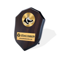 Ice Skating Walnut Shield