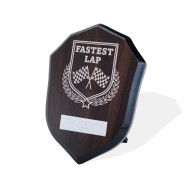 UV Colour Printed Motorsport Fastest Lap Walnut Shield