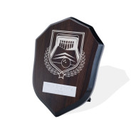 UV Colour Printed Ten Pin Bowling Walnut Shield