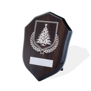 UV Colour Printed Christmas Tree Walnut Shield