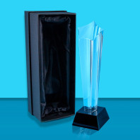 Clear Star Award on Black Crystal Base