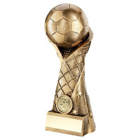 Bronze / Gold Football on Star Net Riser Trophy